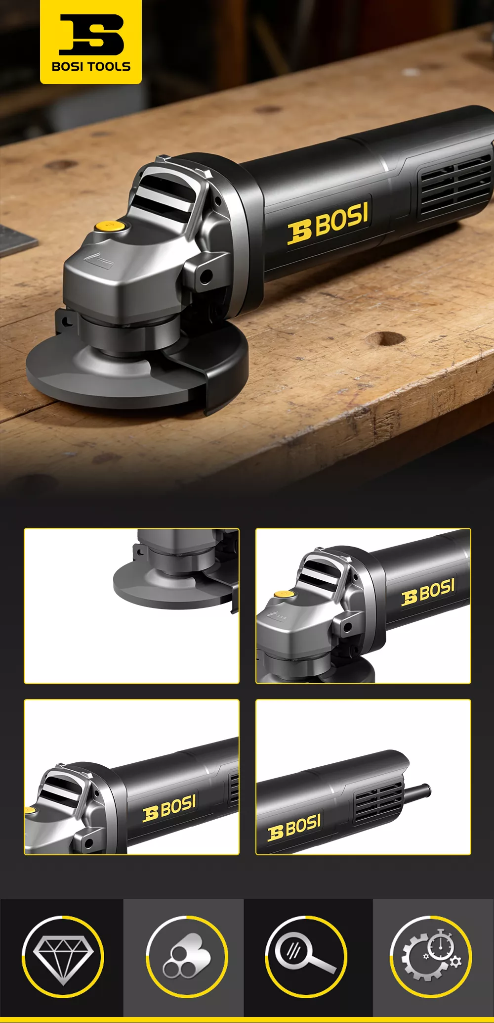Black Warrior Series Angle Grinding Machine